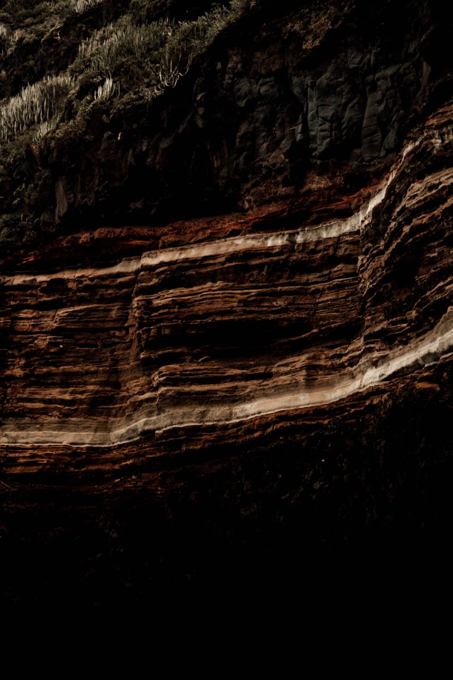 pattern brown rock formation during daytime tenerife picture