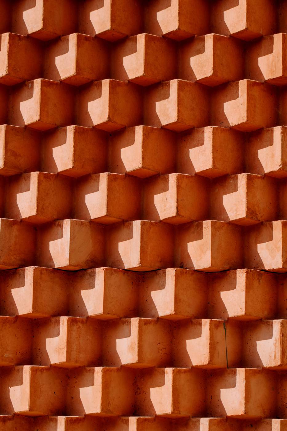  brown and white concrete blocks  picture