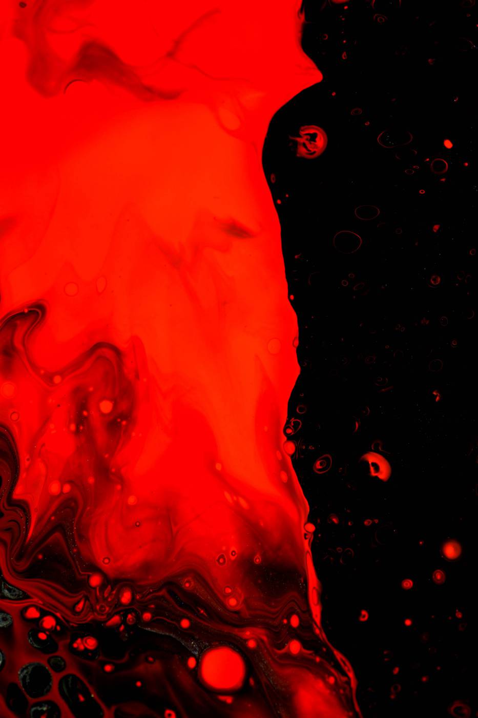  red and black abstract painting  picture