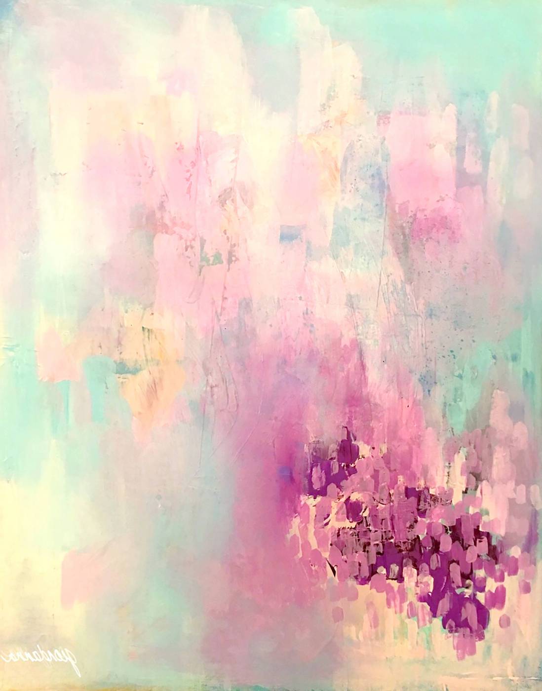 art multicolored abstract painting  picture