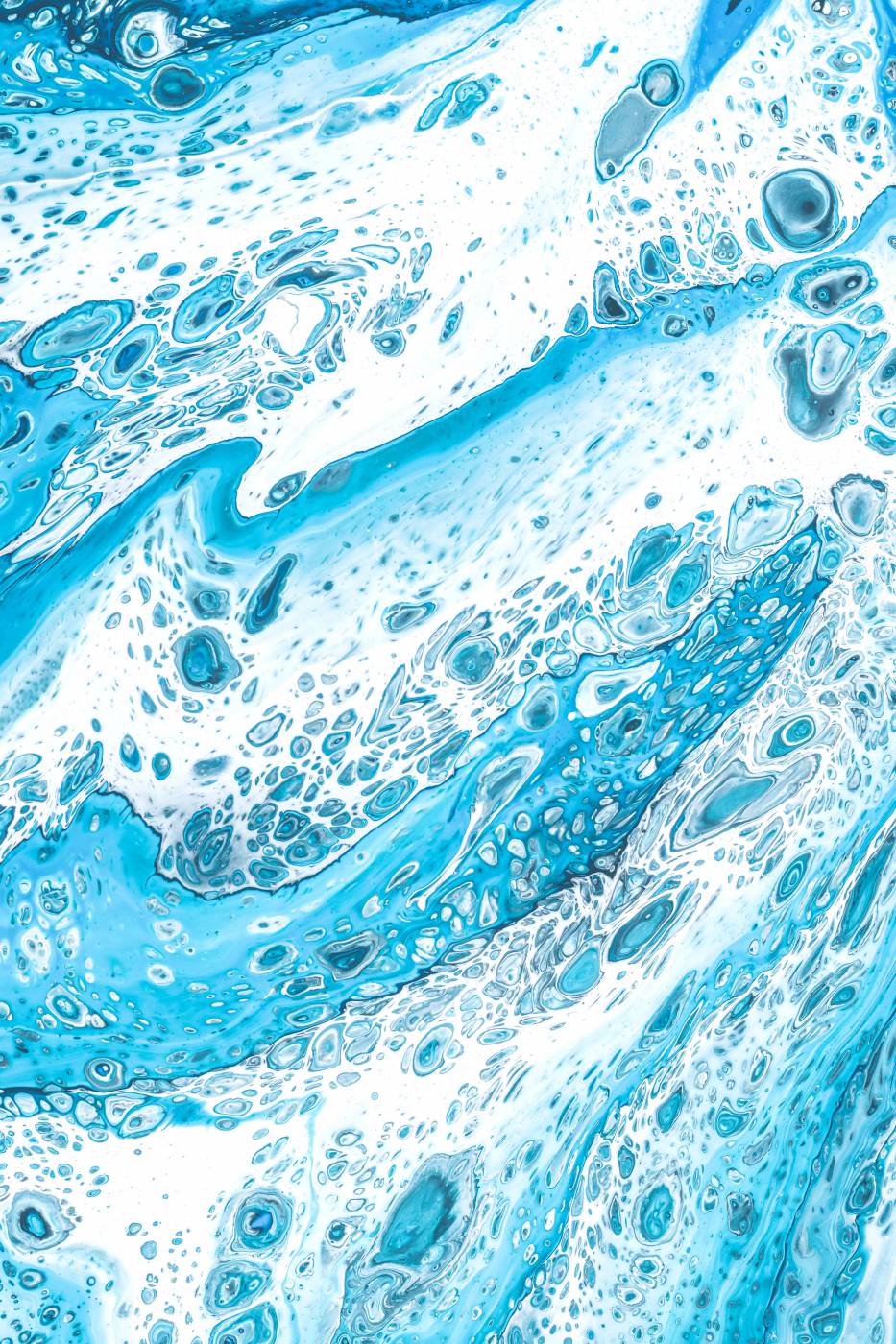 blue and white abstract painting picture