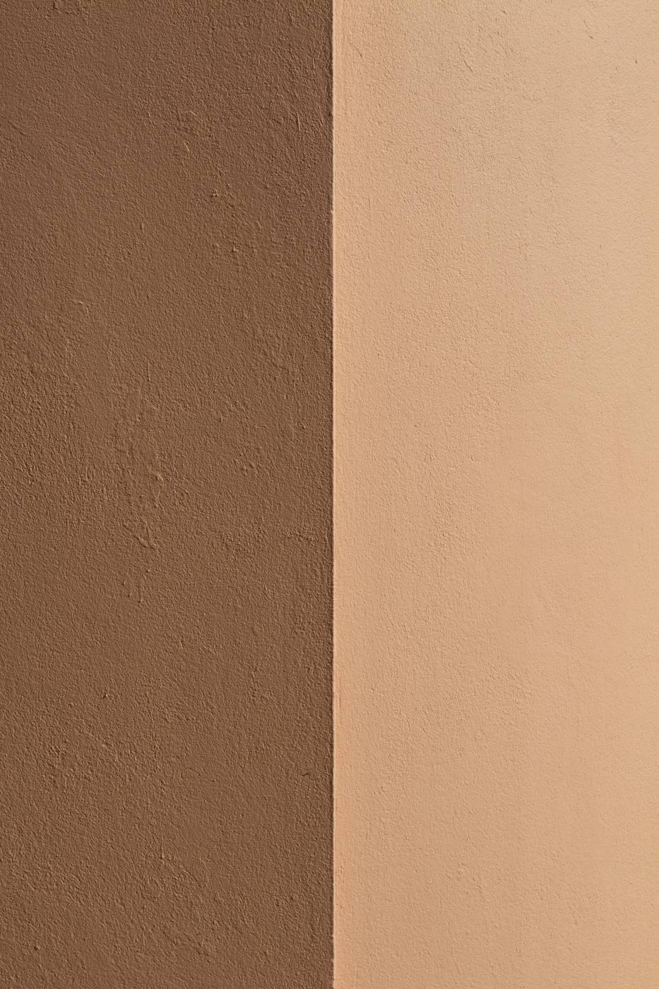 brown white wall paint beside white wall  picture
