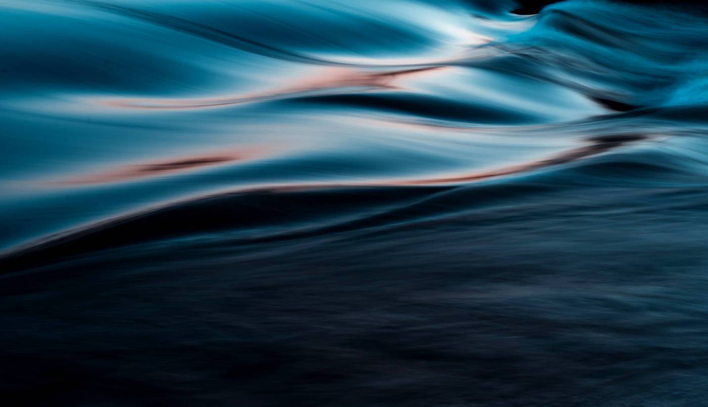  orange and white light blue waves  picture