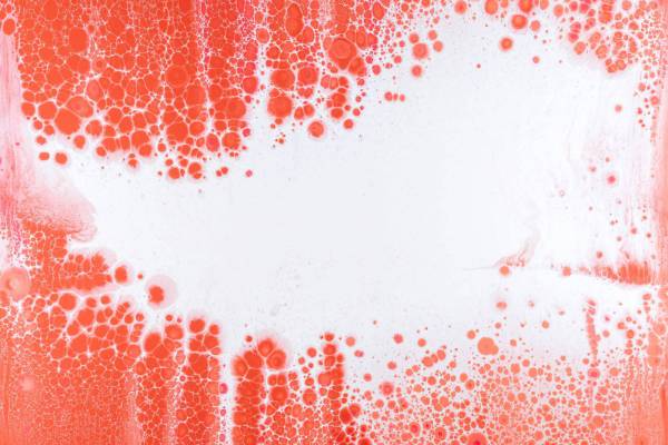 grey white and red abstract wallpaper stain