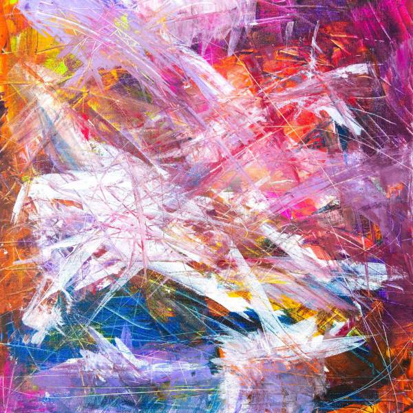 art multicolored scratch abstract painting background