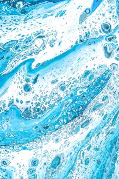  blue and white abstract painting 