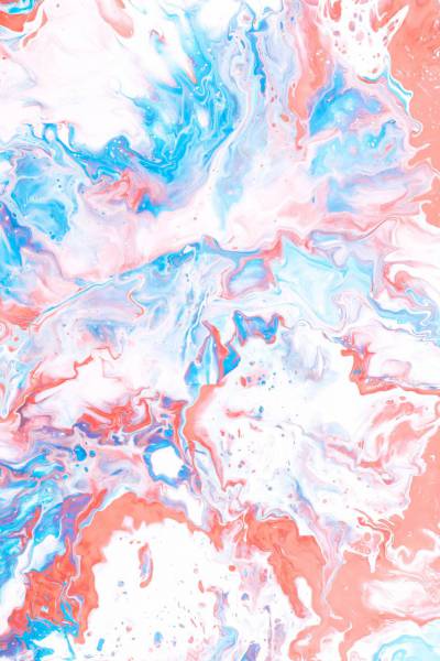  red, blue, and white abstract painting 
