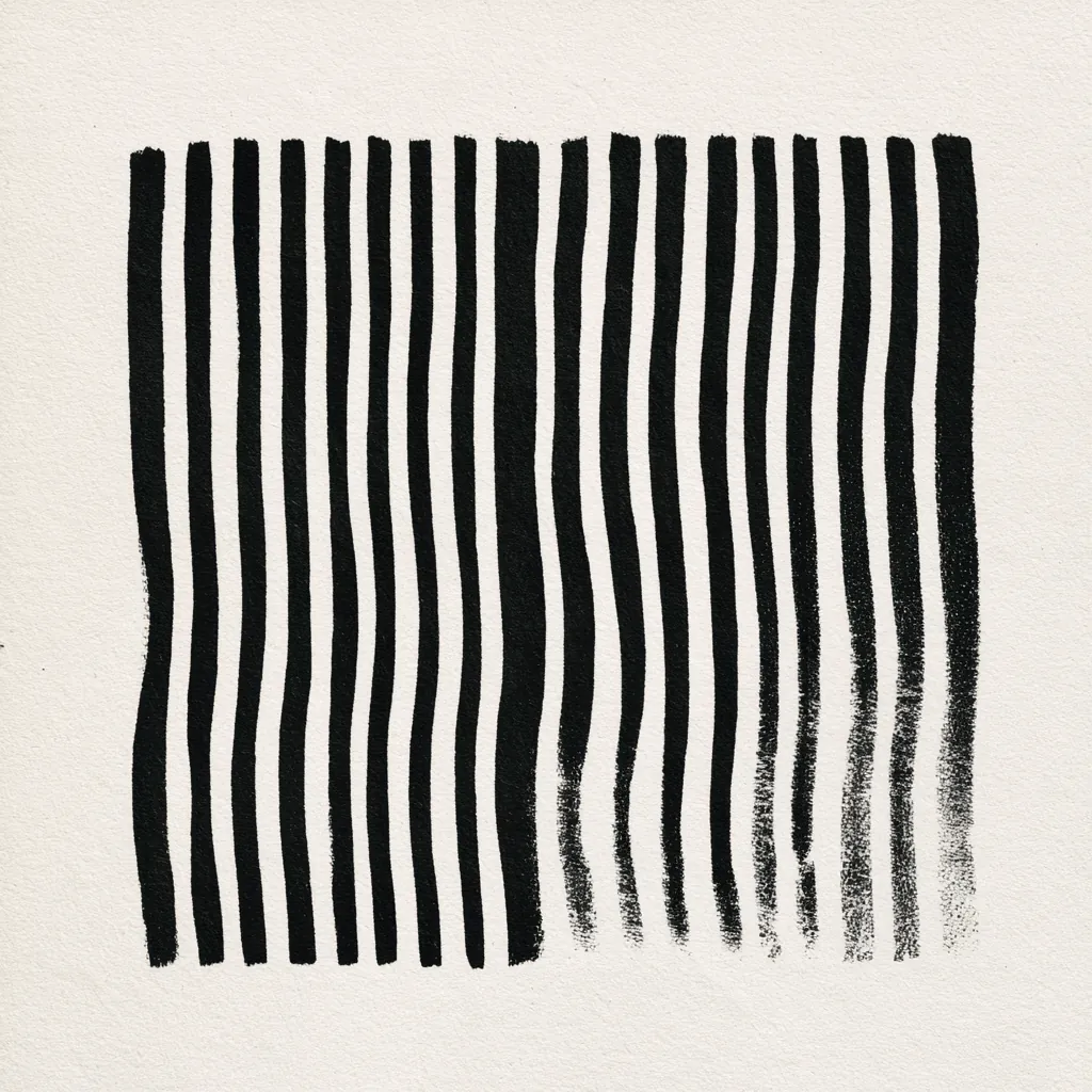 barcode texture warped barcode lines subtle analog distortion