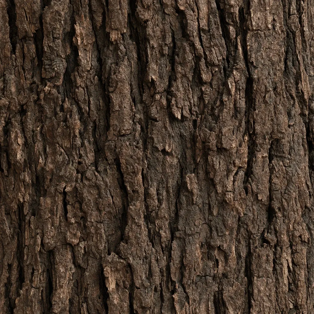bark texture photorealistic tree bark close-up rugged grooves