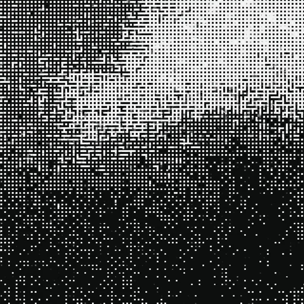 bitmap texture retro computer dithering black pixels forming