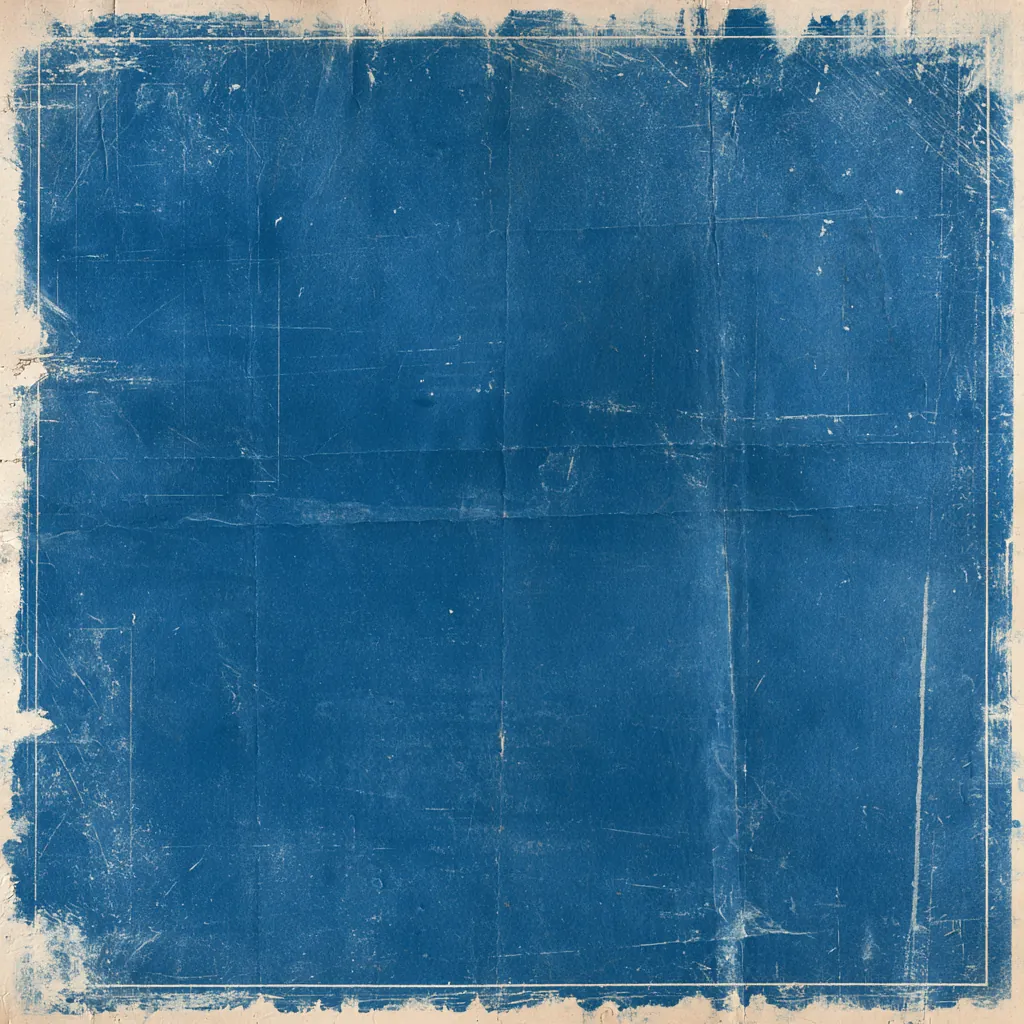 blueprint texture aged engineering plan paper faded blue pigm