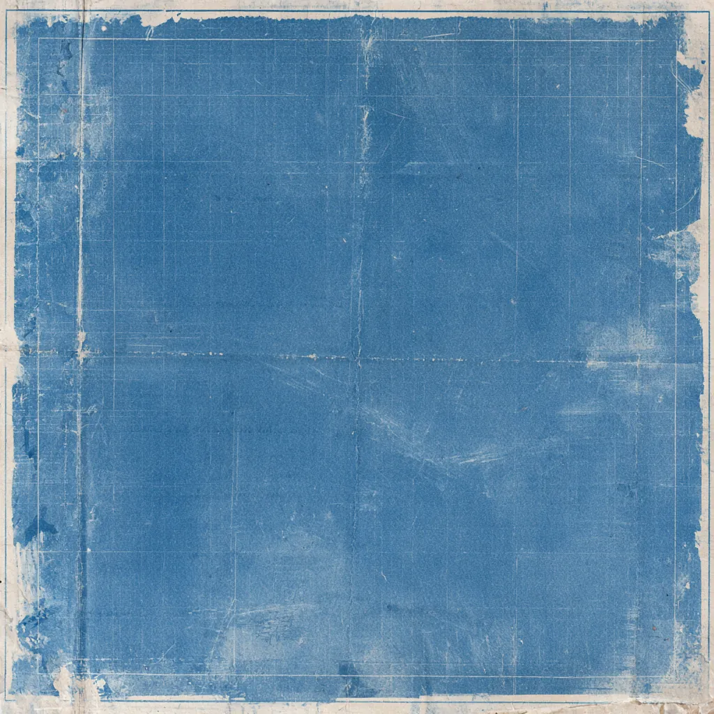 blueprint texture aged engineering plan paper faded blue pigm