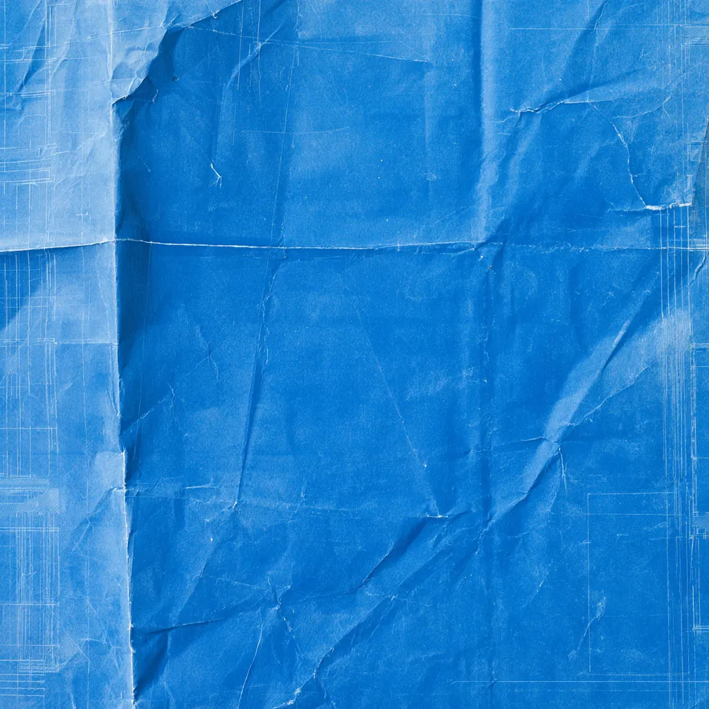 blueprint texture folded architectural plan surface blue pigm