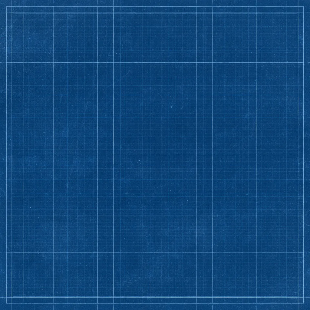 blueprint texture minimalist engineering grid on blue paper