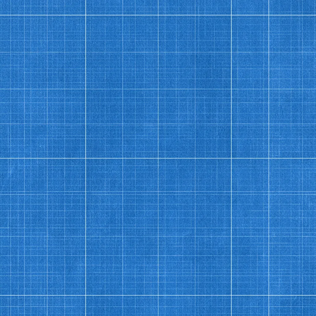 blueprint texture minimalist engineering grid on blue paper