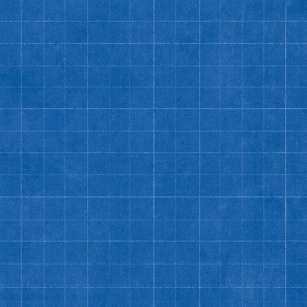 blueprint texture minimalist engineering grid on blue paper
