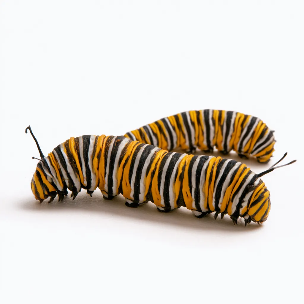 caterpillar texture monarch caterpillar striped body black wh