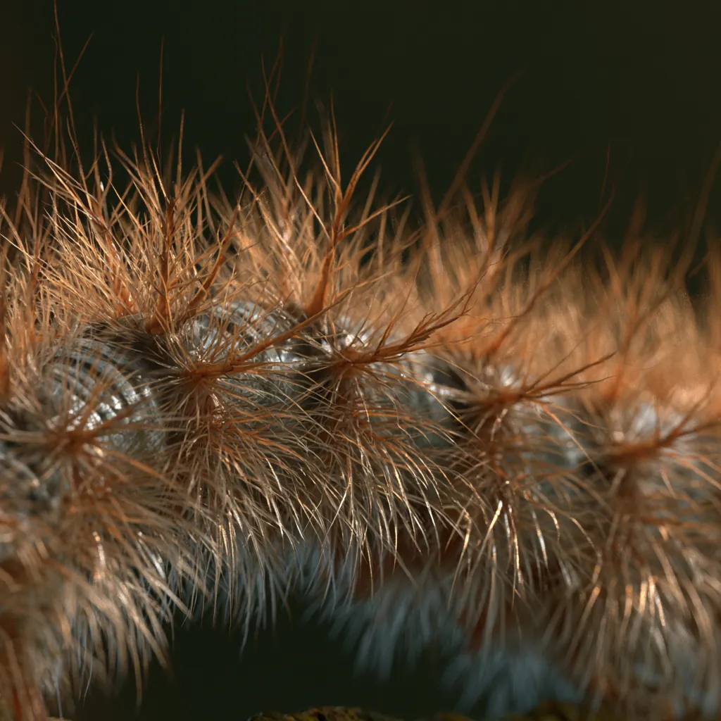 caterpillar texture spiky caterpillar surface sharp branching