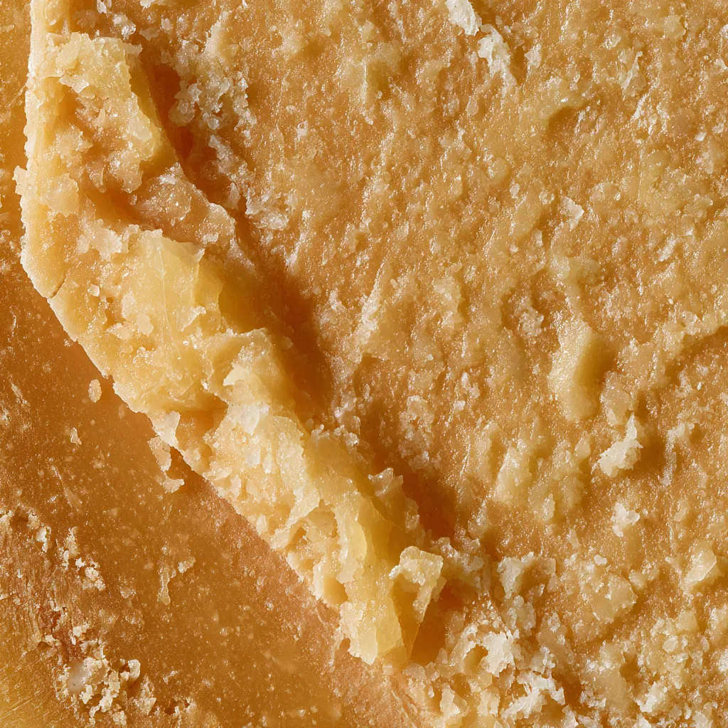 cheese texture aged parmesan surface dry granular crystals ro