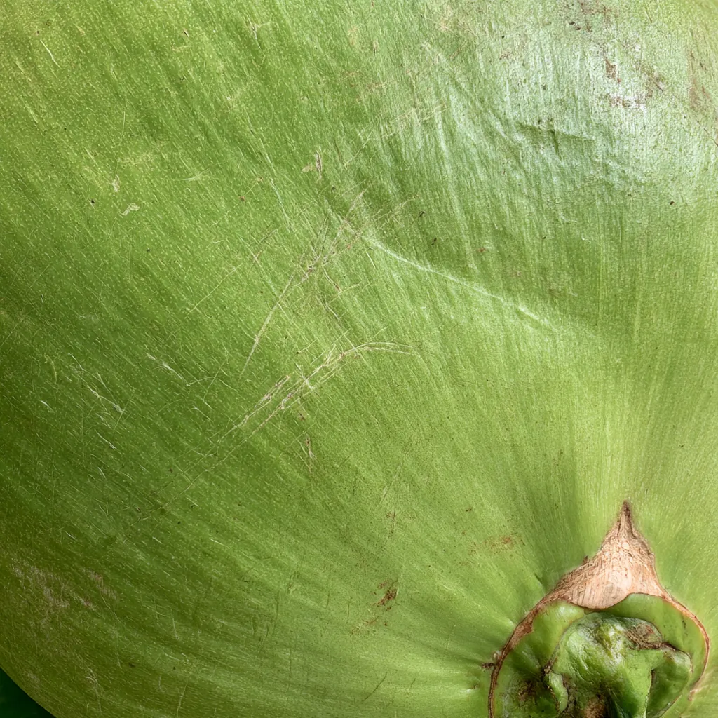 coconut texture green coconut outer skin smooth fibrous surfa
