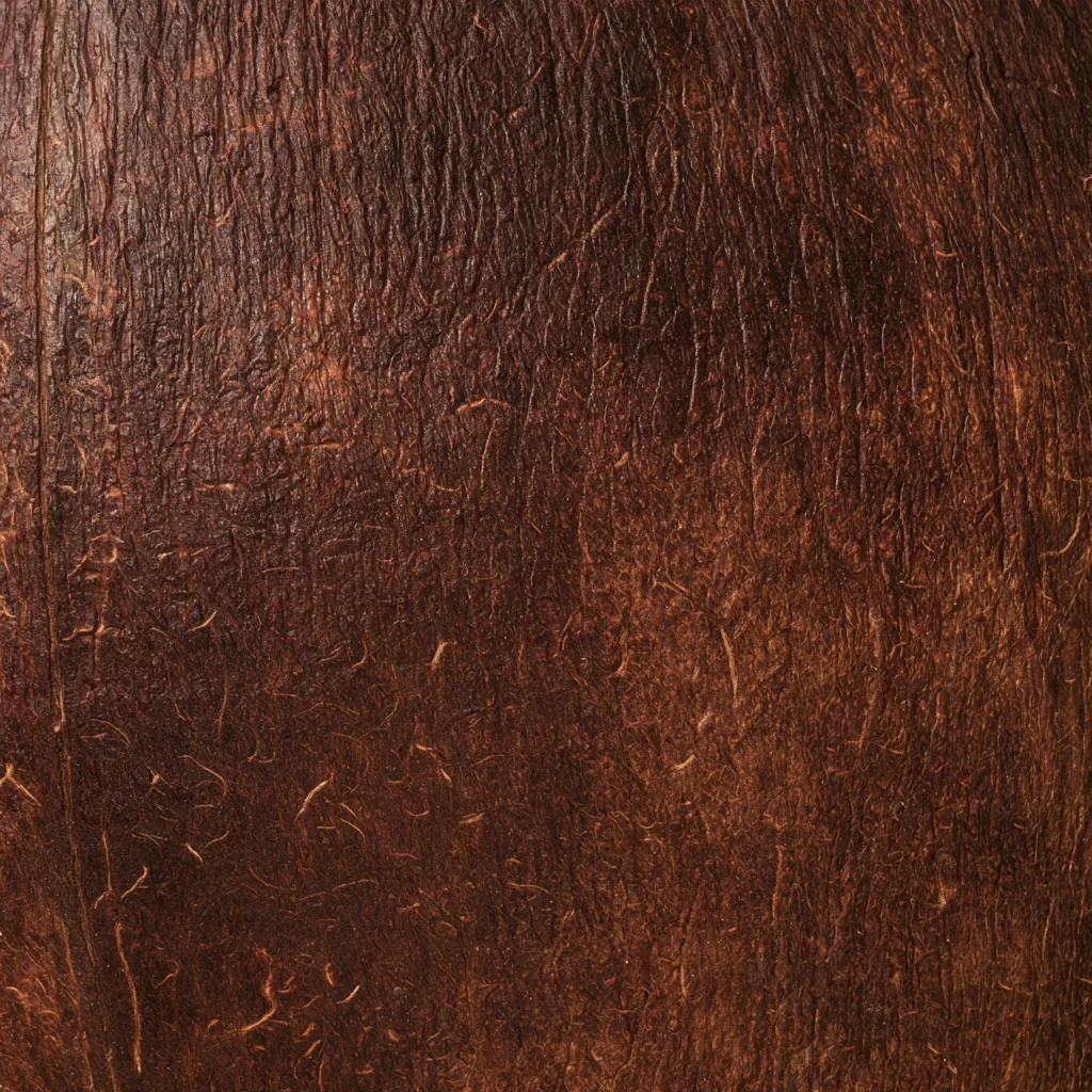 coconut texture polished coconut shell surface dark brown gra