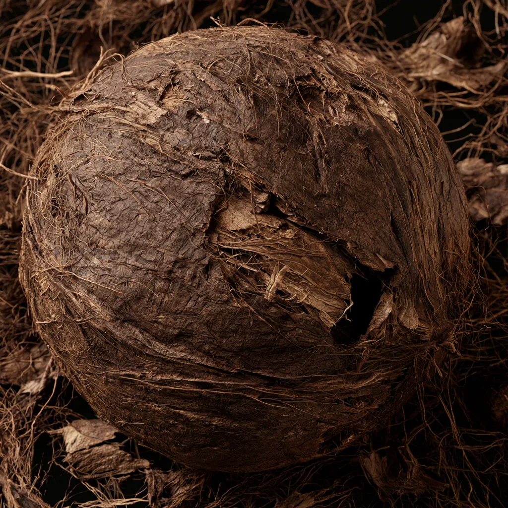 coconut texture weathered coconut husk broken fibers and dry
