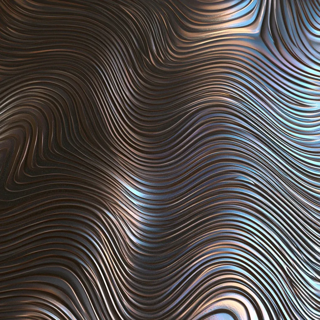 etallic texture damascus steel pattern wavy forged lines refi