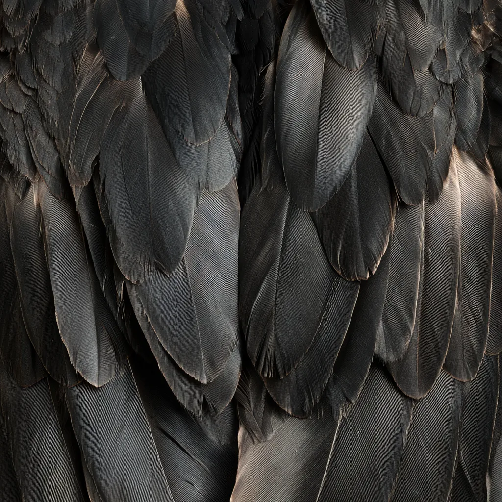 feather texture dark feather pattern overlapping plume detail