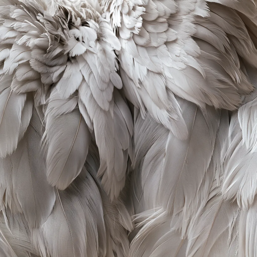 feather texture photorealistic layered feathers soft overlapp