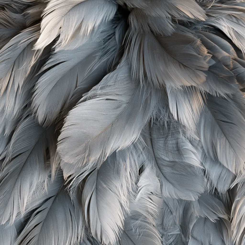 feather texture photorealistic layered feathers soft overlapp