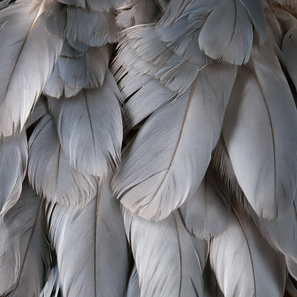 feather texture photorealistic layered feathers soft overlapp