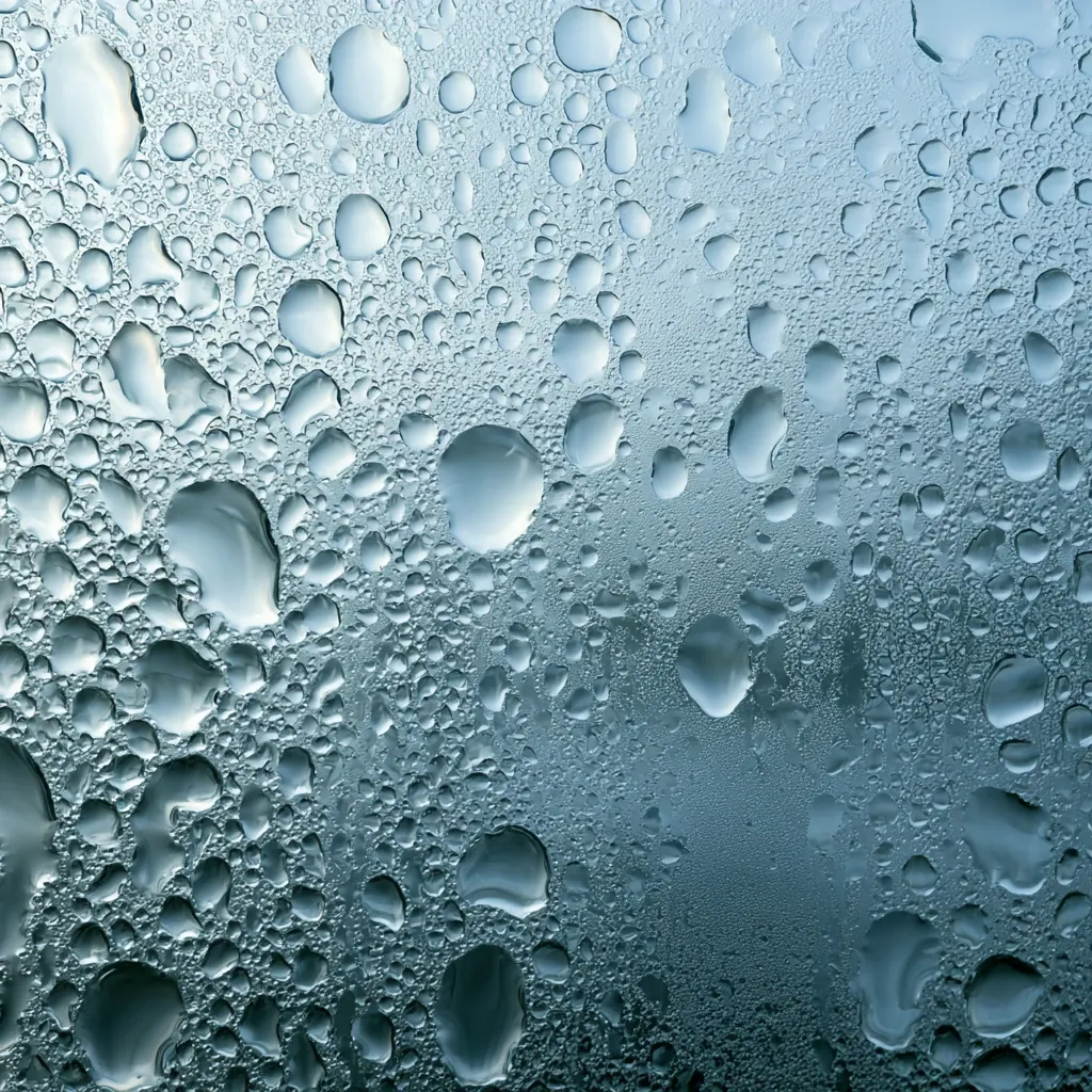 glass texture condensation on glass misty moisture beads cool