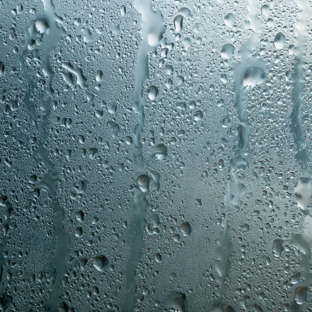 glass texture condensation on glass misty moisture beads cool
