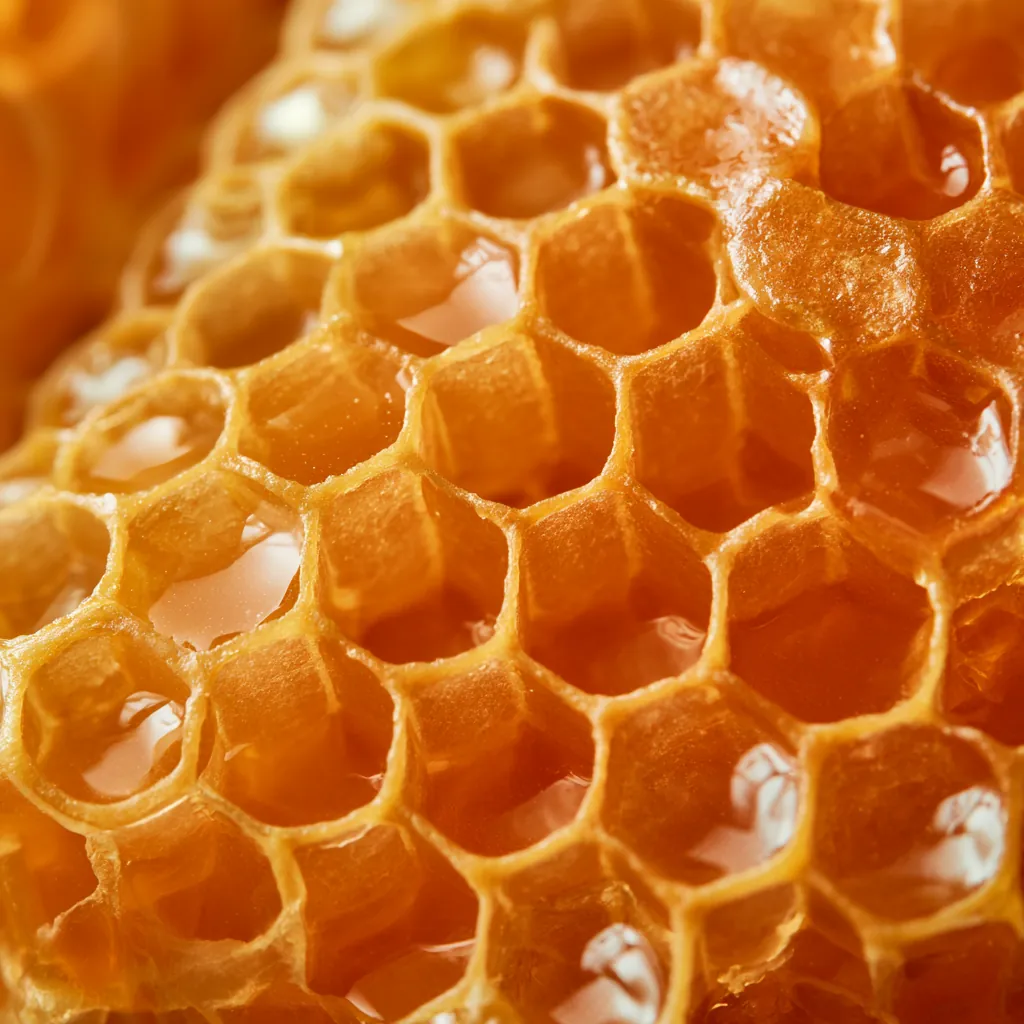 honeycomb texture empty honeycomb cells soft amber wax textur