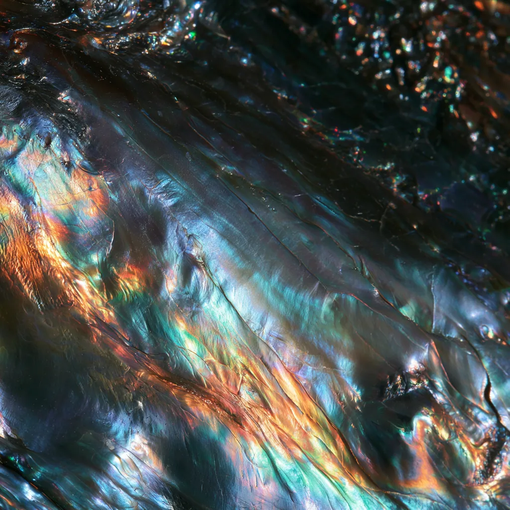 iridescent texture opalescent shell surface rainbow sheen nat