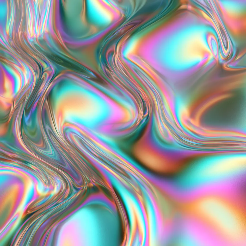 iridescent texture photorealistic pearlescent surface shiftin