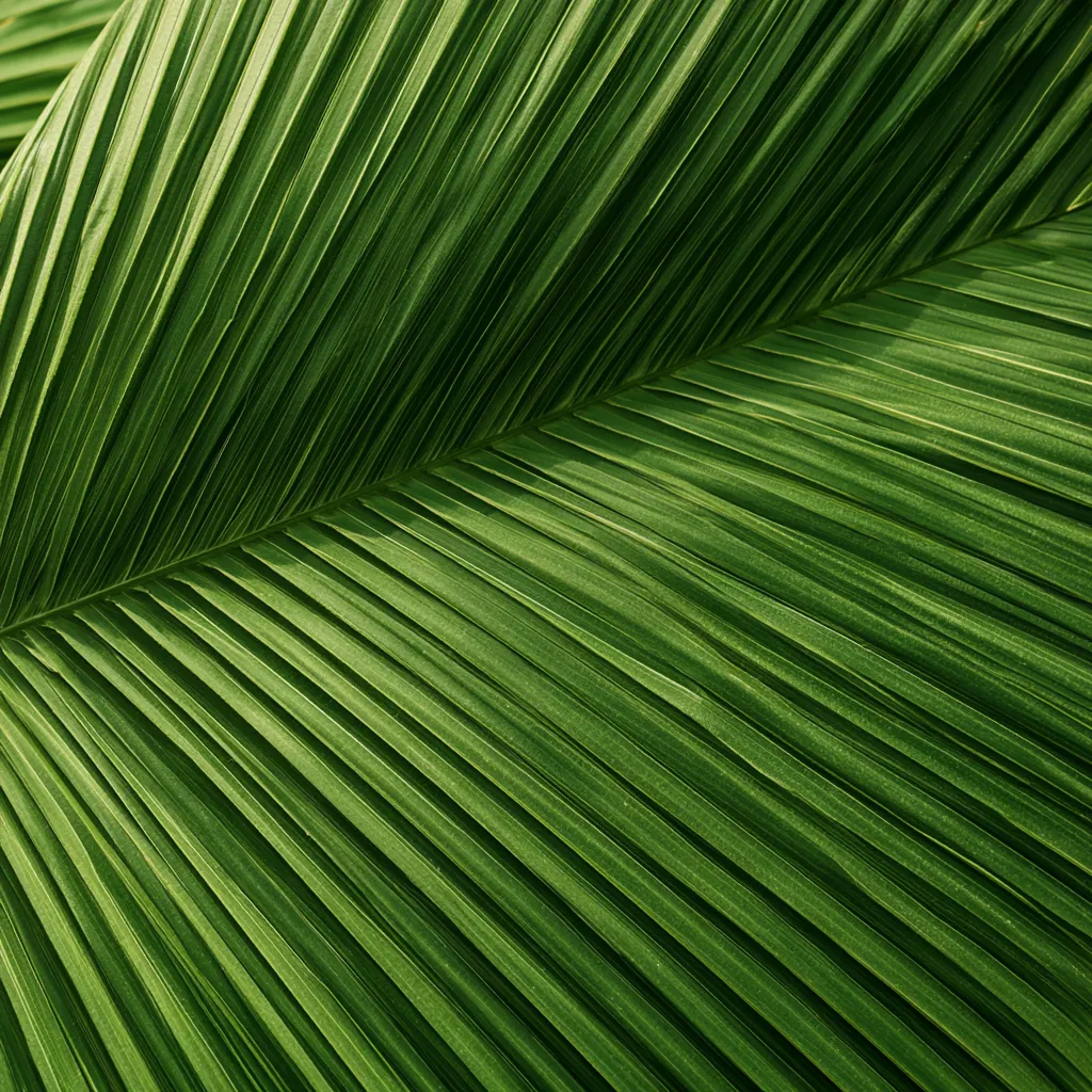 leaf texture palm leaf close-up linear ribbed structure natur