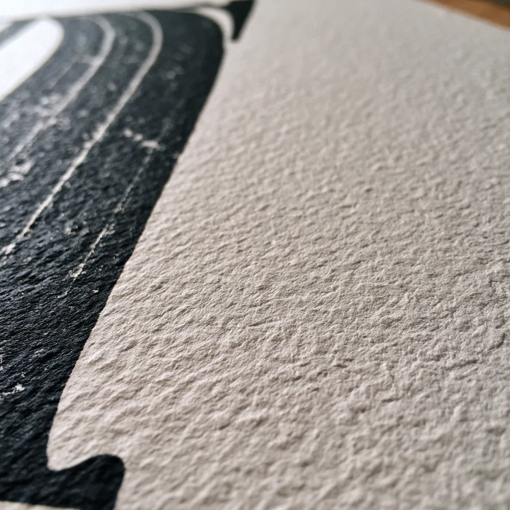 letterpress texture close-up artisanal print surface visible