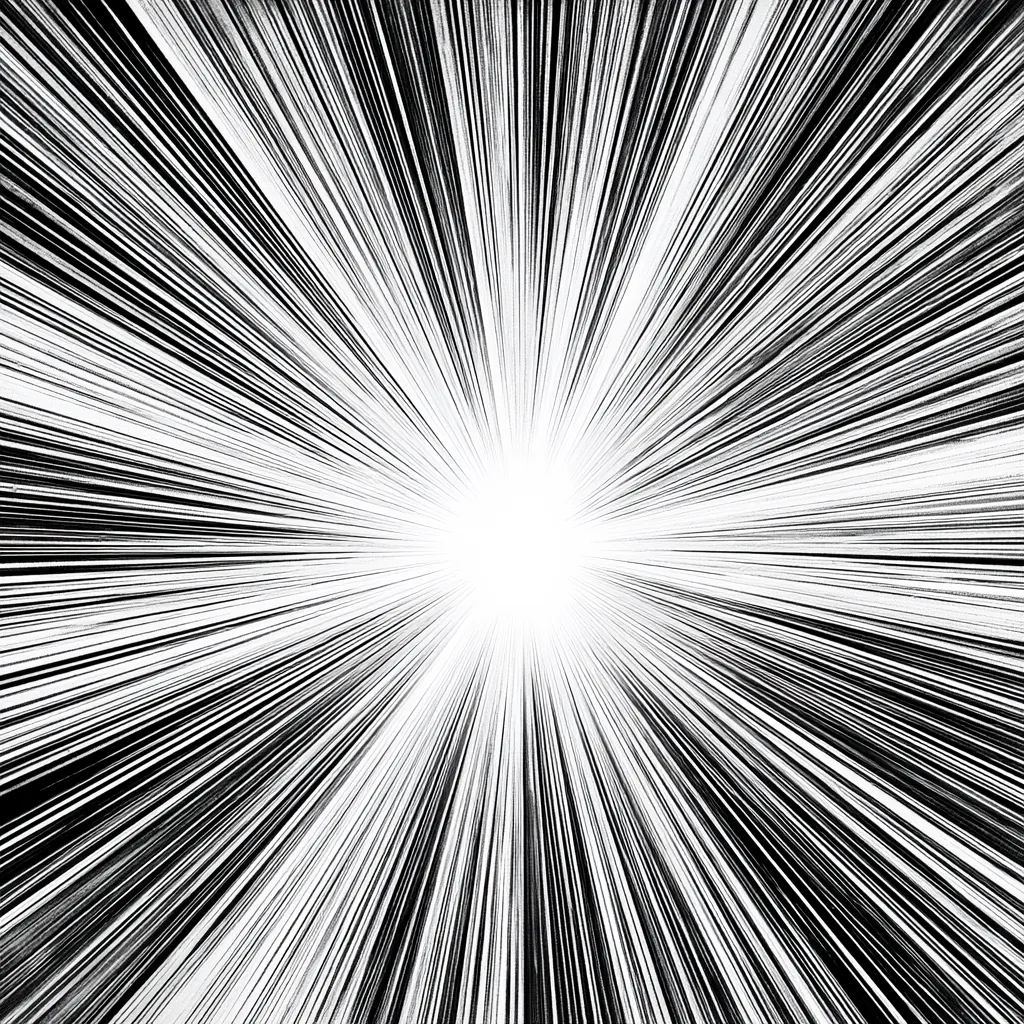 manga texture dense speed lines radiating from center crisp