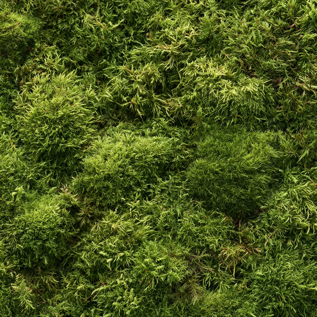 moss texture photorealistic forest moss close-up dense green