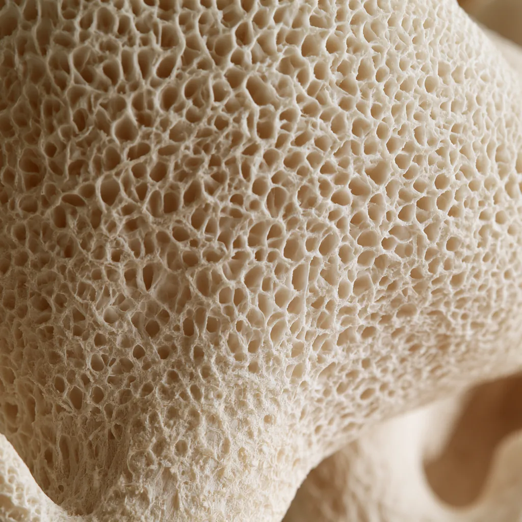 mushroom texture porous mushroom stem close-up fibrous creamy