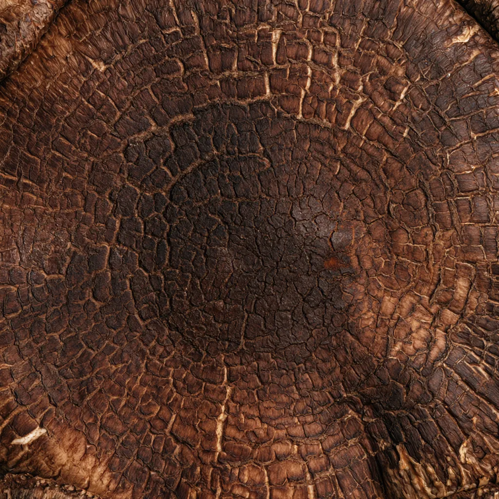mushroom texture shiitake mushroom cap dark brown scales and