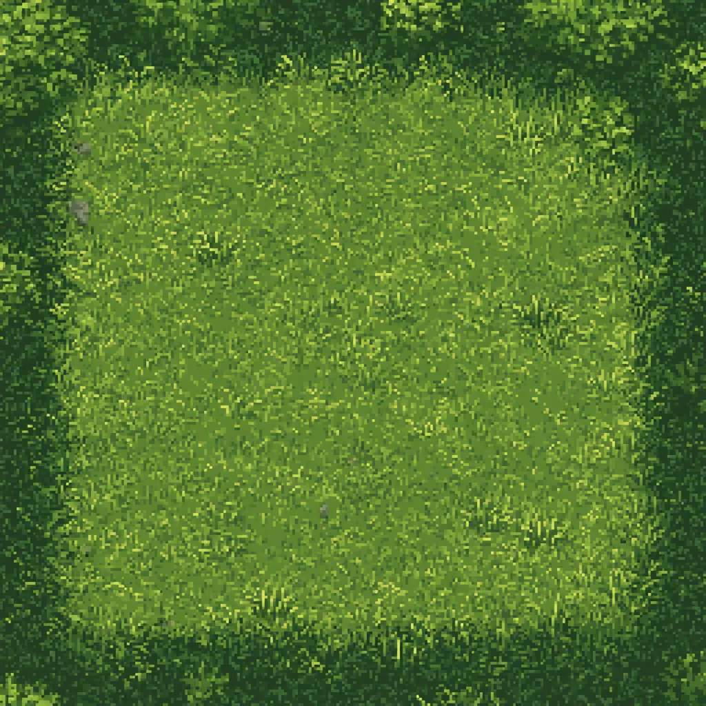 pixel art grass texture RPG game meadow tile rich green palet