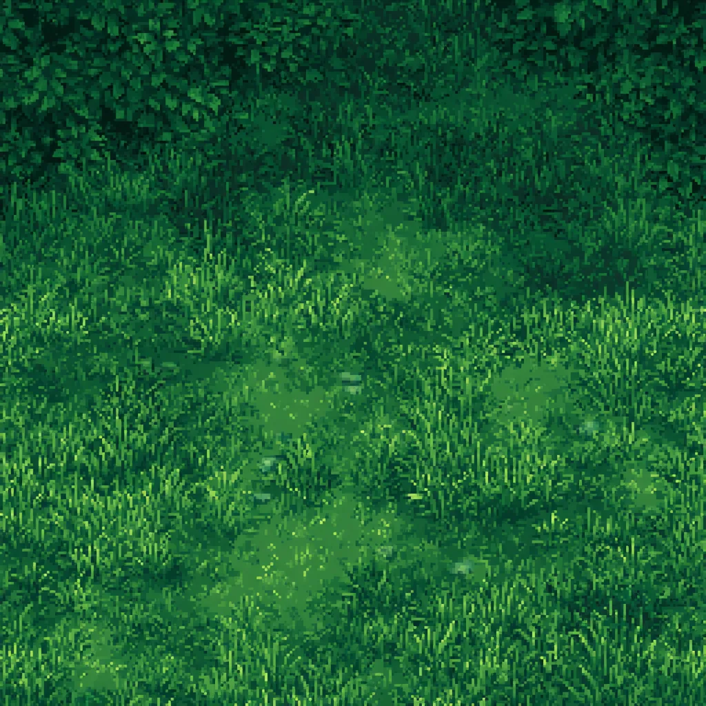 pixel art grass texture RPG game meadow tile rich green palet