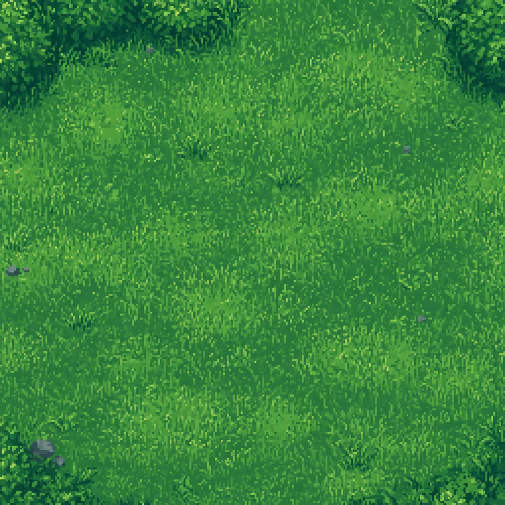 pixel art grass texture RPG game meadow tile rich green palet