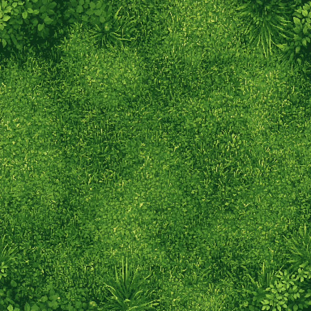 pixel art grass texture lush fantasy grass surface tiny leave