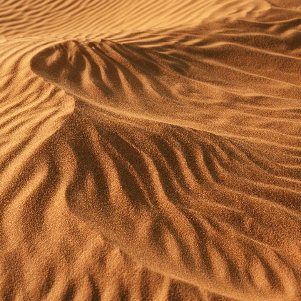 sand texture golden desert sand surface wind-shaped wave patt
