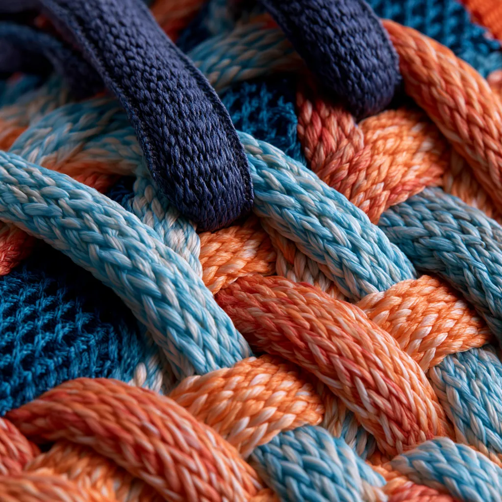 shoe texture woven running shoe material colorful interlaced
