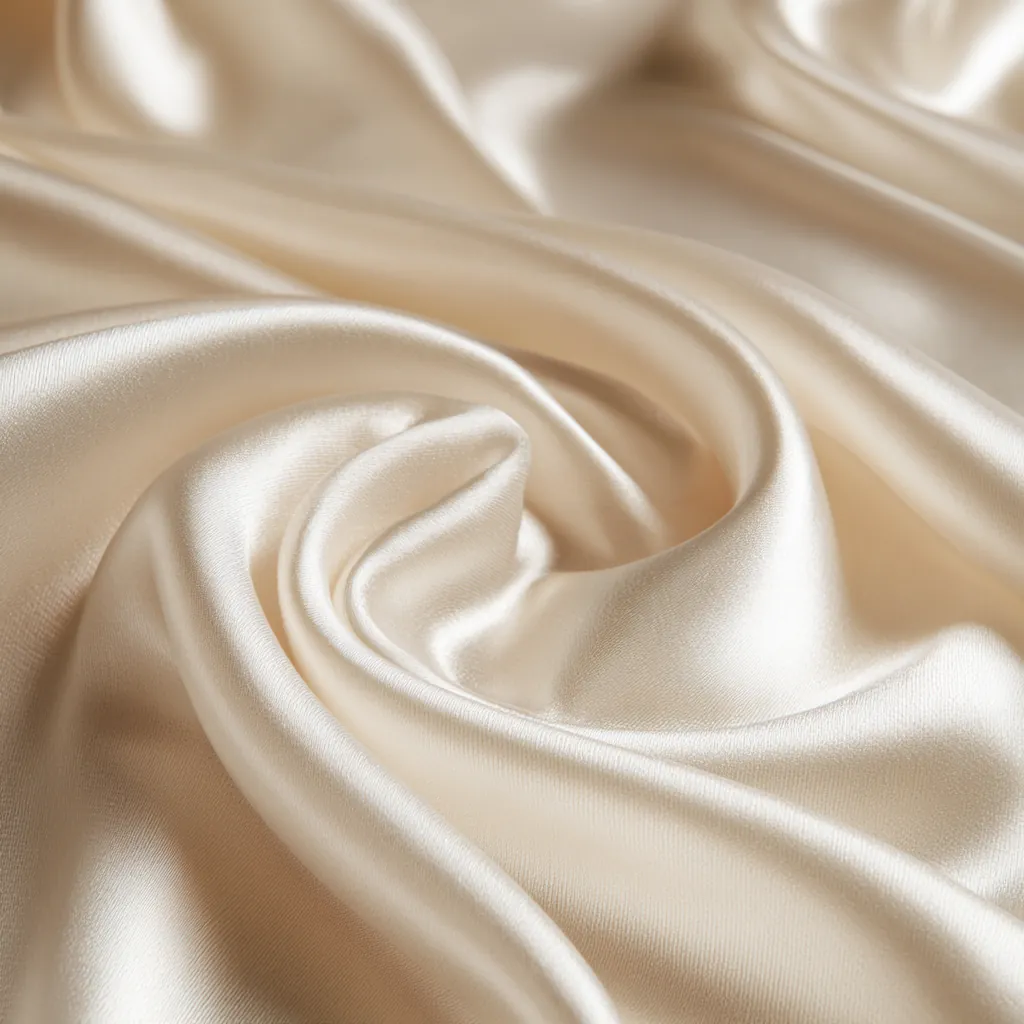 silk texture realistic ivory silk cloth gentle ripples lumino