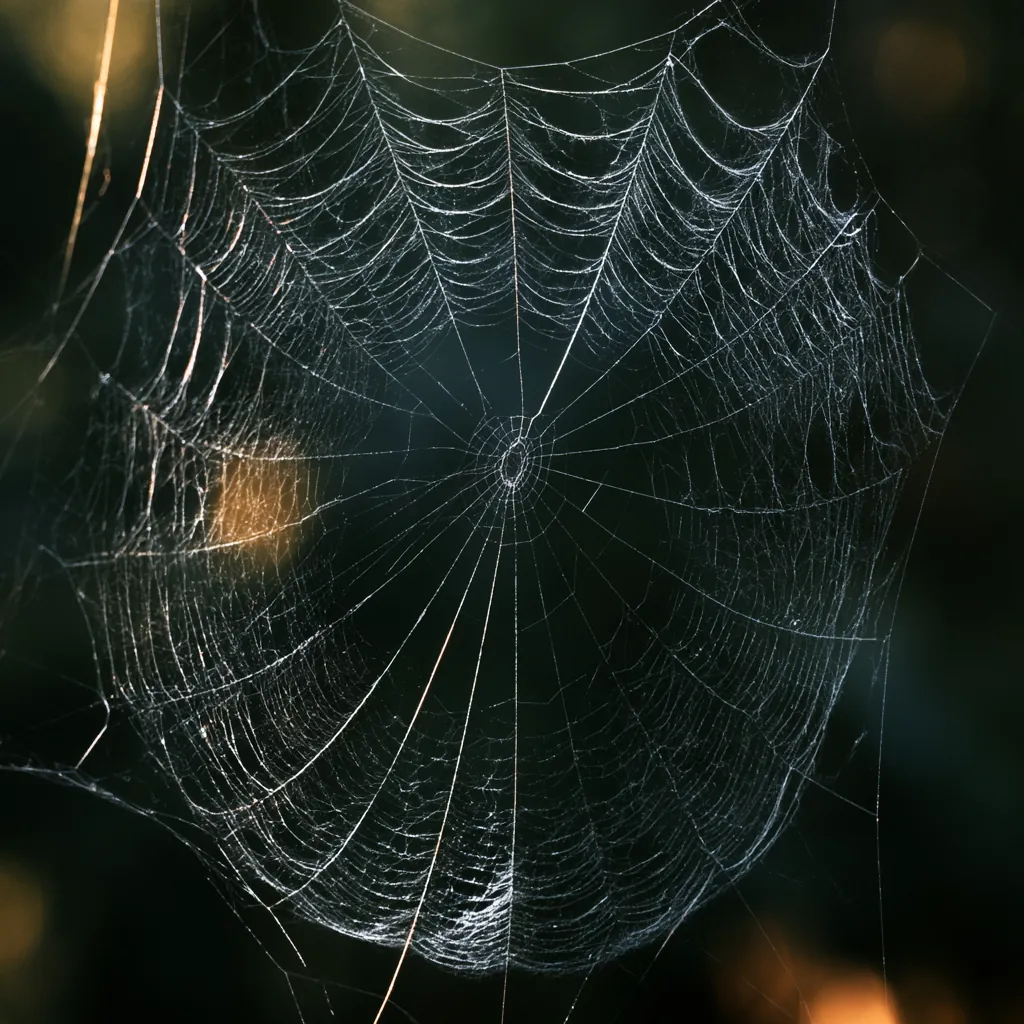 spider texture geometric orb web pattern delicate silk thread